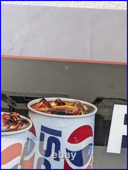 Vintage Pepsi Advertising Sign Plastic Vending Machine Insert