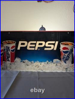 Vintage Pepsi Advertising Sign Plastic Vending Machine Insert