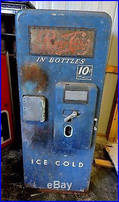 Vintage Pepsi Cola Soda Pop 1950s Cavalier 51, 10 Cent Soda Pop Machine