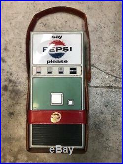 Vintage Pepsi Cola Vending Machine Transistor Radio