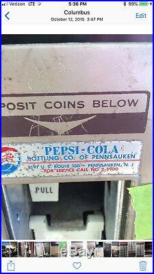 Vintage Pepsi Cola Vending Machine Very Cold Indoor Or Outdoor