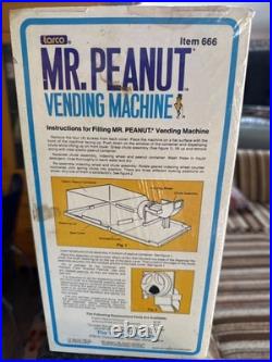 Vintage Planters Mr. Peanut Vending Machine Money Bank NEW With Box Hong Kong