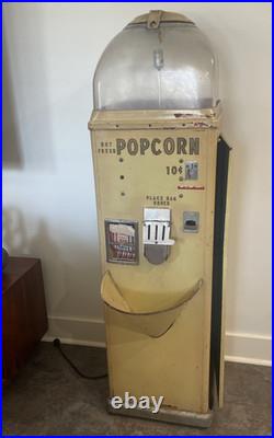 Vintage Popcorn Warmer Dispenser Vending Machine, 60 Tall 16 Wide
