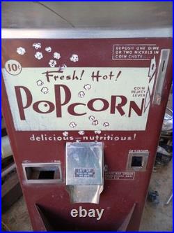Vintage Popcorn Warmer Dispenser Vending Machine, 60 Tall 16 Wide
