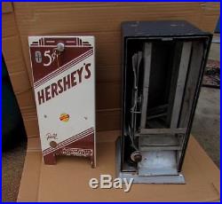 Vintage Porcelain Hershey Candy Bar Vending Machine Gumball Peanut