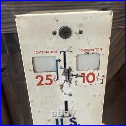 Vintage Postage Stamp Machine Vending Post Office Antique Postal Service NO KEY