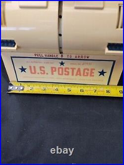 Vintage Postage Stamp Vending Machine American Adjustomatic Corp with Key