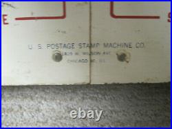 Vintage Postage Stamp Vending Machine US Postage Stamp Machine Co. 1960's