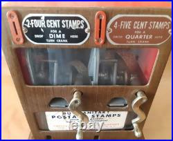 Vintage Postage Stamps Machine No Rear Key