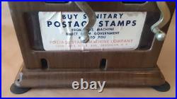 Vintage Postage Stamps Machine No Rear Key