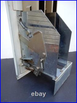 Vintage Postal Stamp Machine, dual 25 cent, with key