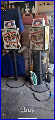 Vintage Prepaid Phone Card Dispenser Vending Machines- Tested Fully Functional
