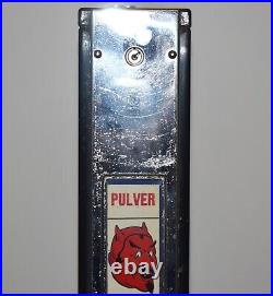 Vintage Puliver Hotchu Coin Operated Devil Gum Midget Vending Dispenser Machine