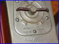 Vintage Pure Mint Stick Gum 1 Cent Heavy Metal Wall Dispenser