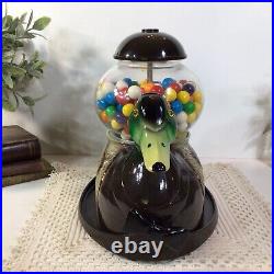 Vintage RARE! Mallard Duck Gum ball Machine Glass Globe Carousel Ind. FREE SHIP