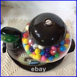 Vintage RARE! Mallard Duck Gum ball Machine Glass Globe Carousel Ind. FREE SHIP