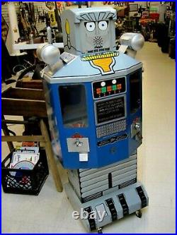 Vintage ROBOT GUMBALL Five Foot Dual Vending Machine Mayoni Enterprises