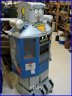 Vintage ROBOT GUMBALL Five Foot Dual Vending Machine Mayoni Enterprises