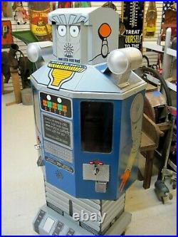 Vintage ROBOT GUMBALL Five Foot Dual Vending Machine Mayoni Enterprises