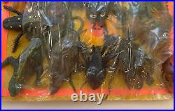 Vintage Rare 60's Rubber VARMINTS Vending Machine Display Card Spider Cat Devil