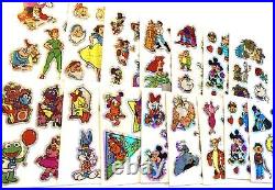 Vintage Rare Disney Vending Machine Sticker LOT Prism Mod Prismatic 90s 1990's