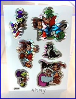 Vintage Rare Disney Vending Machine Sticker LOT Prism Mod Prismatic 90s 1990's