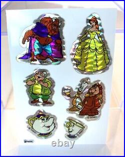 Vintage Rare Disney Vending Machine Sticker LOT Prism Mod Prismatic 90s 1990's