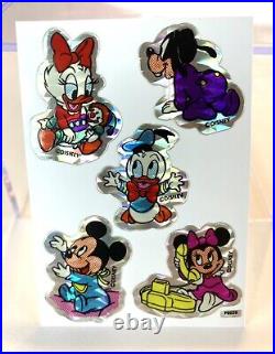 Vintage Rare Disney Vending Machine Sticker LOT Prism Mod Prismatic 90s 1990's