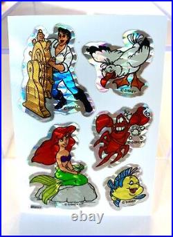 Vintage Rare Disney Vending Machine Sticker LOT Prism Mod Prismatic 90s 1990's
