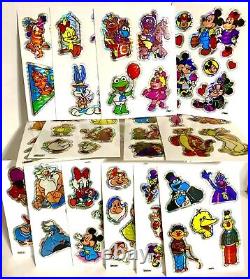 Vintage Rare Disney Vending Machine Sticker LOT Prism Mod Prismatic 90s 1990's