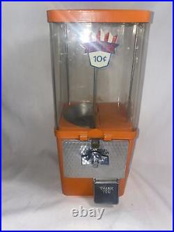 Vintage Rare Komet King 10 Cent Vending Gumball Peanut Candy Machine No Key Org