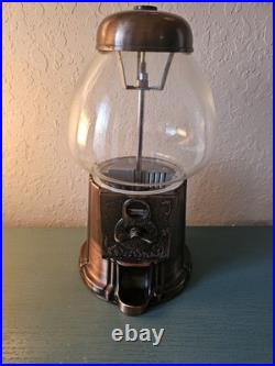 Vintage Rare Limited Edition 1985 Carousel Copper GumBall Machine, 15 Tall-Very