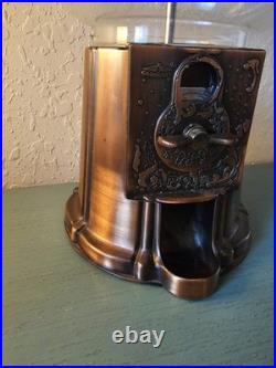 Vintage Rare Limited Edition 1985 Carousel Copper GumBall Machine, 15 Tall-Very