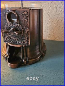 Vintage Rare Limited Edition 1985 Carousel Copper GumBall Machine, 15 Tall-Very