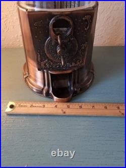 Vintage Rare Limited Edition 1985 Carousel Copper GumBall Machine, 15 Tall-Very