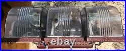 Vintage Rare Schermack Postage Stamp Vending Machine TRIPLE! 1c 3c & 7c Air Mail