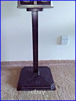 Vintage Rare art-deco 1940's National Double Nugget gumball machine with stand VG
