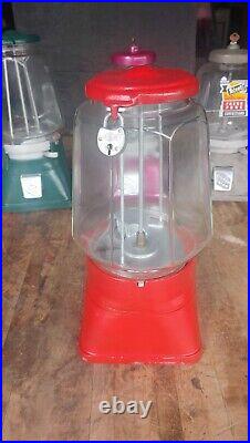 Vintage Red 1 Cent Gumball Machine #1