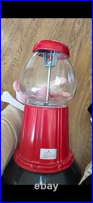 Vintage Red Black Dog Treat Food Dispenser Bone Handle Vending Machine