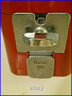 Vintage Red Countertop A&A Gumball / Candy Vending Machine Dispenser