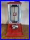 Vintage Red Dean Penny Arcade Products Co. 1 Cent Gumball Machine Tested Working