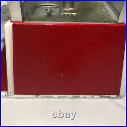 Vintage Red Dean Penny Arcade Products Co. 1 Cent Gumball Machine Tested Working