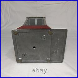 Vintage Red Dean Penny Arcade Products Co. 1 Cent Gumball Machine Tested Working