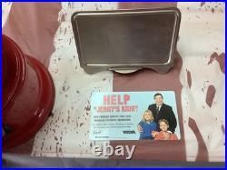 Vintage Red Ford Gum Ball Machine 1 Cent Penny With Plastic Globe & Lock