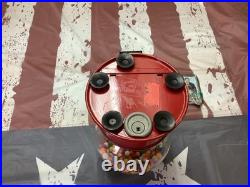 Vintage Red Ford Gum Ball Machine 1 Cent Penny With Plastic Globe & Lock