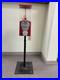 Vintage Red Gumball Machine with Metal Stand