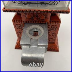Vintage Red Metal Goodies Nut, Candy or Gumball Machine Dispenser Embossed