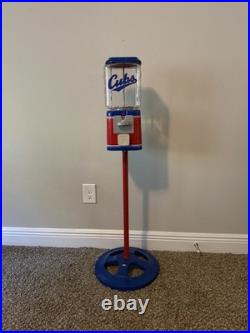 Vintage Refurbished 1970's Gumball Machine/Chicago Cubs