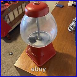 Vintage Regal Gumball 5 Cent Nickel Machine Red Vending Candy Store Display
