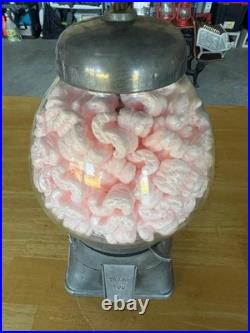 Vintage Regal/Silver King 5 Cent Aluminum Gumball Vending Machine